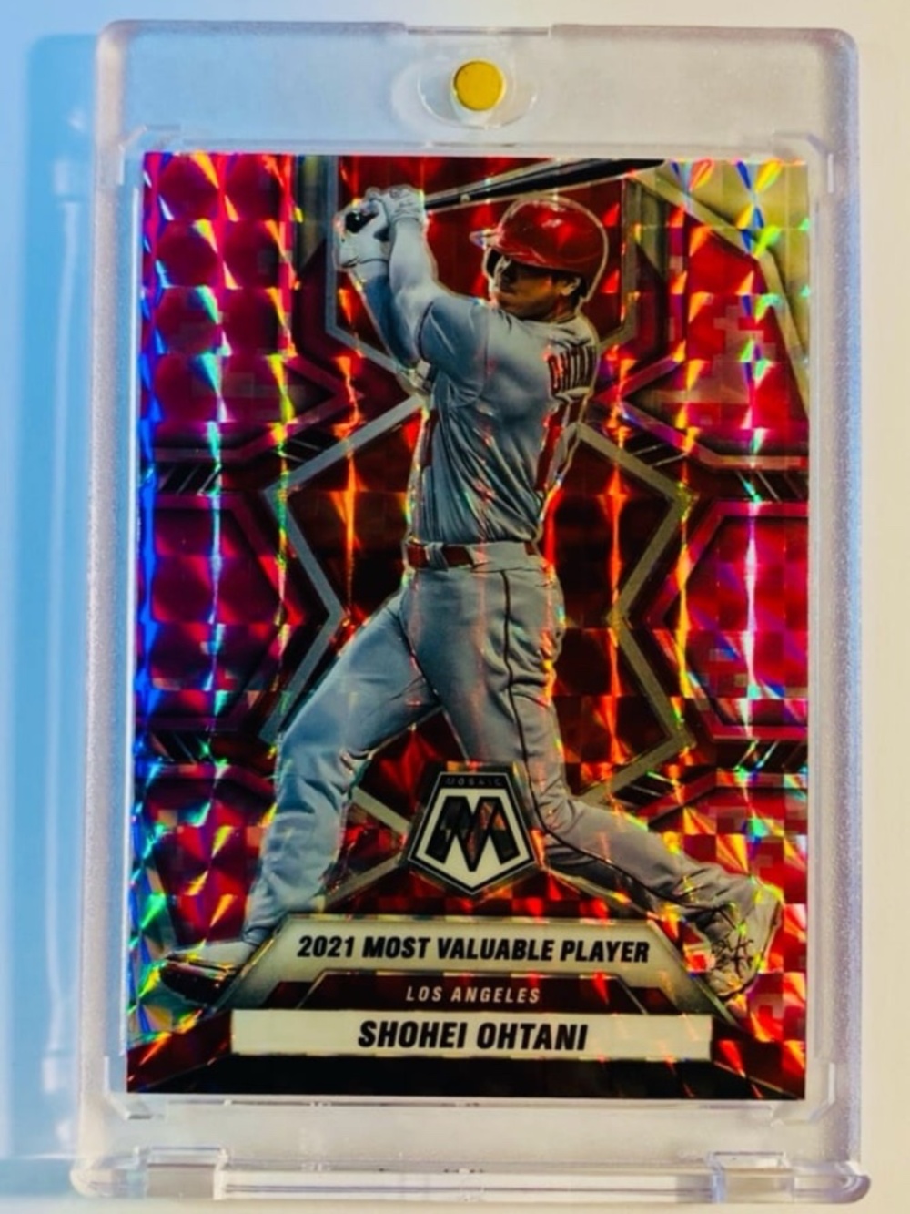SHOHEI OHTANI - RARE Refractor Pink Prizm Baseball Card SP - LA DODGERS